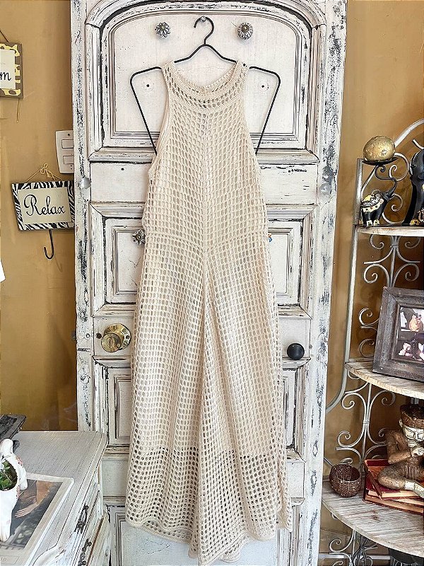 Vestido Longo de Crochê (M)