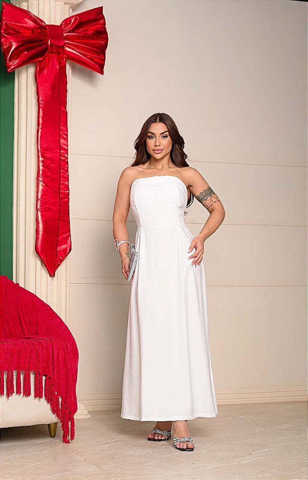 Vestido Longo Adele Branco