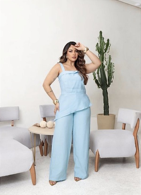 Conjunto Felícia Azul Bebê