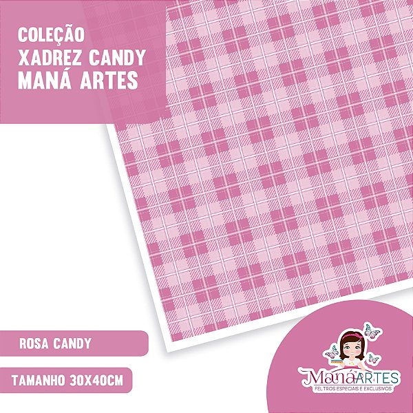 COLEÇÃO XADREZ CANDY by MANÁ ARTES