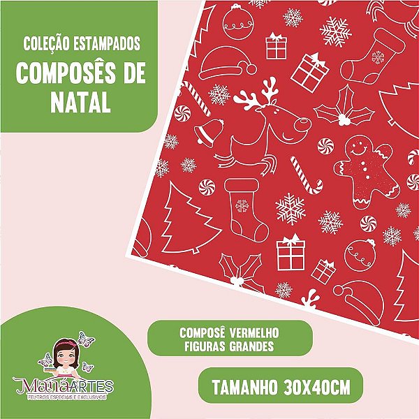 COLEÇÃO COMPOSÊ DE NATAL - VERMELHO