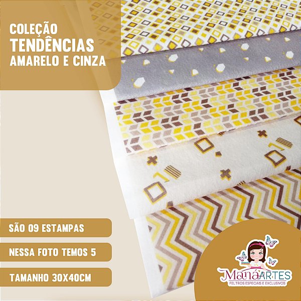 COLEÇÃO TENDÊNCIAS AMARELO E CINZA by ANTONIEL SANTOS