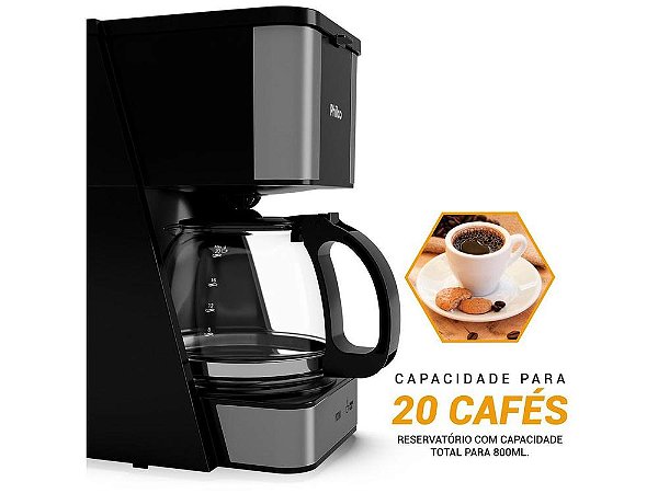 Cafeteira Elétrica Philco PCF20A Preta - 110V