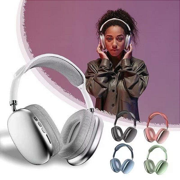 Fones De Ouvido P9 Bluetooth 5.0 Stereo Sem Fio Com Microfone HD headset estéreo