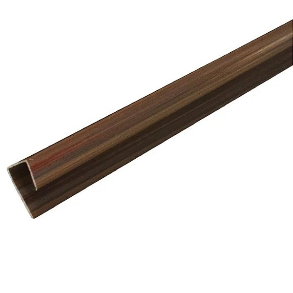 Rodaforro De Pvc Tipo U 6.00M Mogno