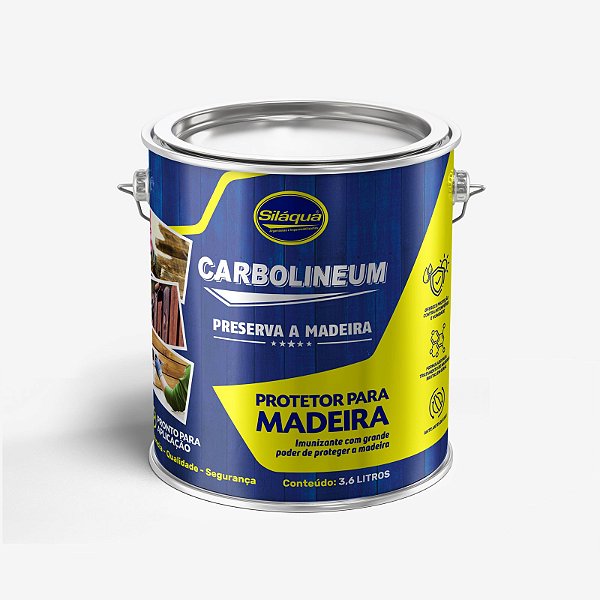 Impermeabilizante para Madeira Carbolineum 3,6 L – Proteção Duradoura contra Umidade & Fungos"
