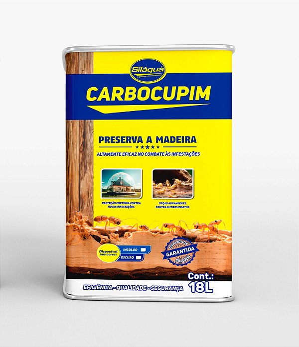 Carbocupim Silaquá 18L Silaqua– Preservante Contra Cupins para Madeira