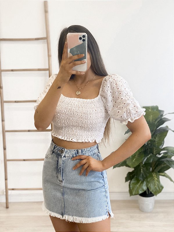 blusa cropped dora