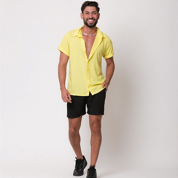 Camisa Viscose Amarelo