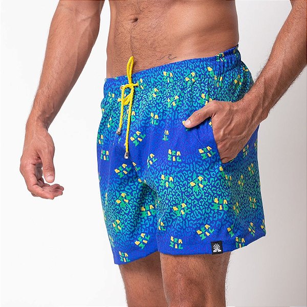 Shorts Tactel  Onça Brasil