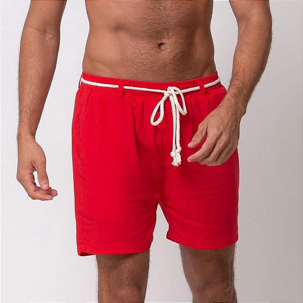 Bermuda Viscolinho Vermelho