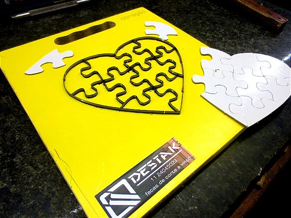 quebra cabeça coração