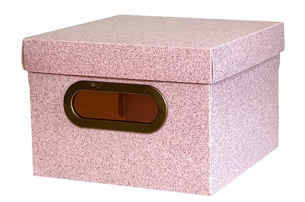 Caixa Organizadora 20x20cm Pp Secrets Rosa - Dello