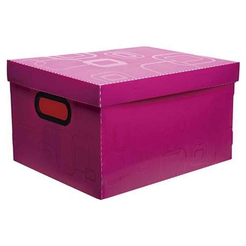 Caixa Organizadora N/02 Pequena Rosa Pink - Dello
