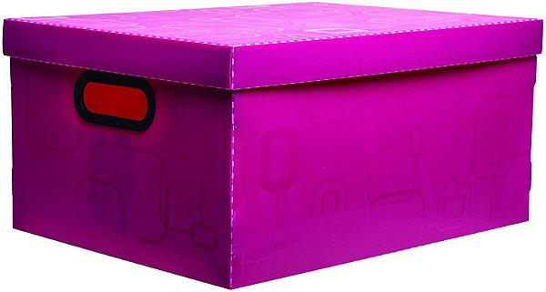 Caixa Organizadora N/4 Grande Rosa Pink - Dello