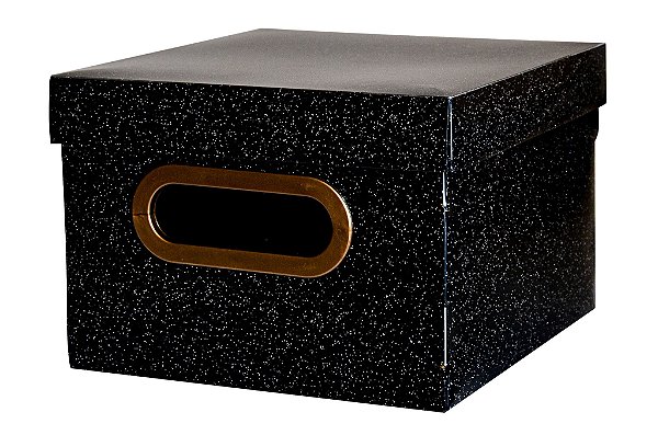Caixa Organizadora 20x20cm Pp Secrets Preta -dello