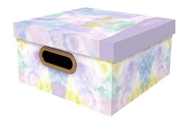Caixa Organizadora Tie Dye Sunny Day Media - Dello