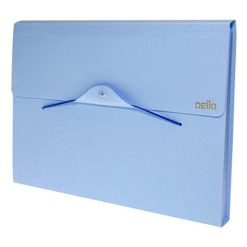 Pasta Sanf A4 Linho Serena 12dv Pastel Azul -dello
