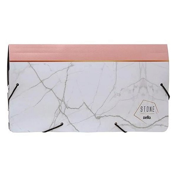 Pasta Aba Elastico A4 Stone Rosa - Dello