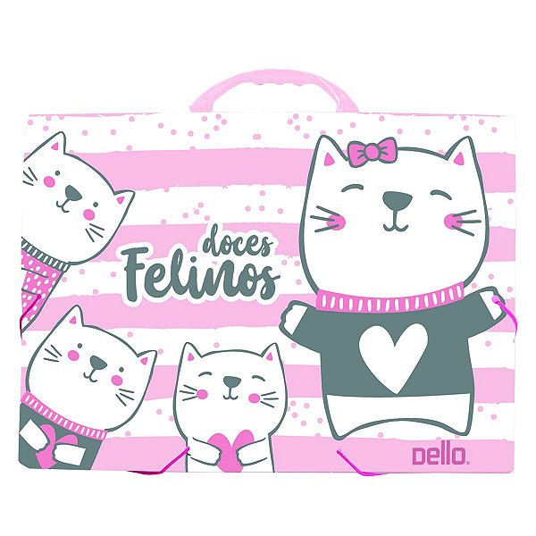 Maleta Oficio Doces Felinos - Dello