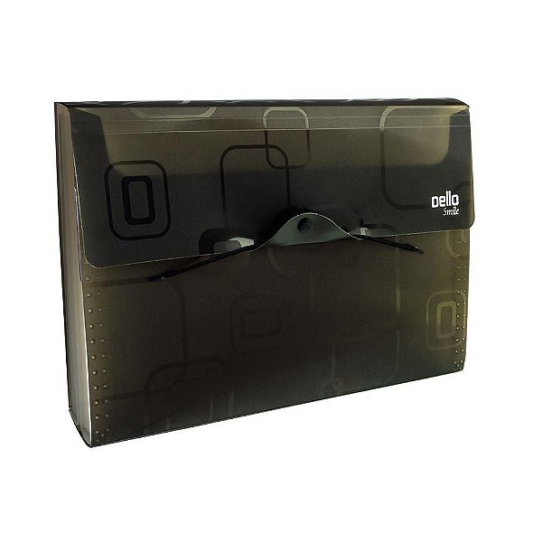 Pasta Sanf A4 Dellosmile C/31 Div Preto - Dello