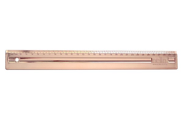 Regua Metalizada 30cm Rosa Gold - Dello