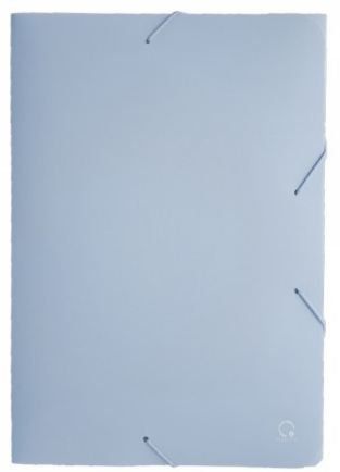 Pasta Pp Aba Elas A4 2cm Dorso Azul P - Plascony