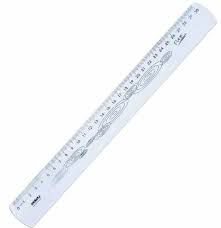 Regua 30cm Flexivel Cristal - Waleu