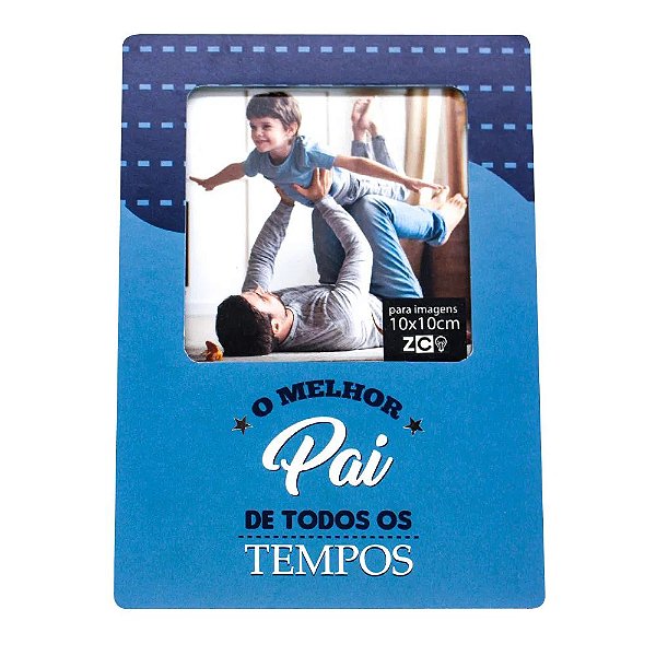 Porta Retrato 18x13cm Mdf Melhor Pai - Zona