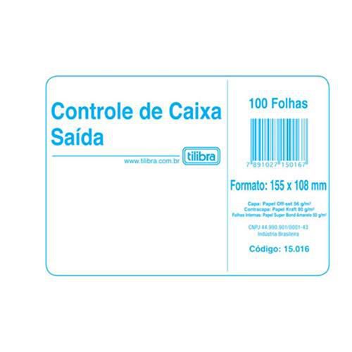 Livro 100f Caixa Saida Amarelo - Tilibra