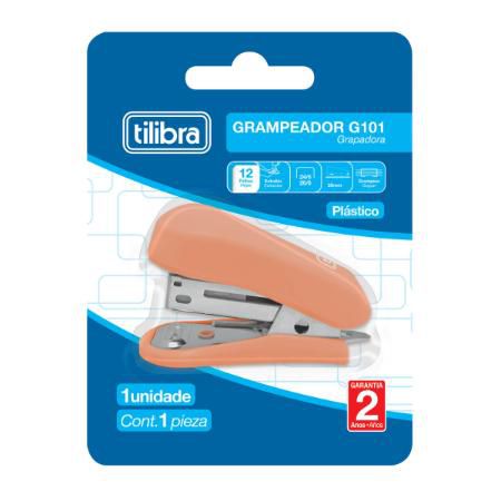 Grampeador 12f G101 Mini Salmao - Tilibra