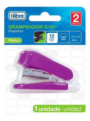 Grampeador 12f G101 Mini Roxo - Tilibra