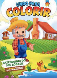 Livro P/colorir Meninos Fazendinha Seu Lobat-bicho