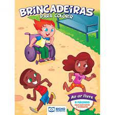 Colorir Brincadeiras Ao Ar Livre - Bicho Esperto