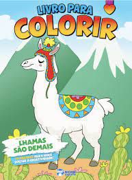 Livro P/colorir Meninas Lhamas Sao Demais - Bicho
