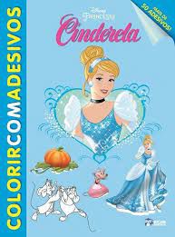 Disney Colorir Adesivo Cinderela - Bicho Esperto