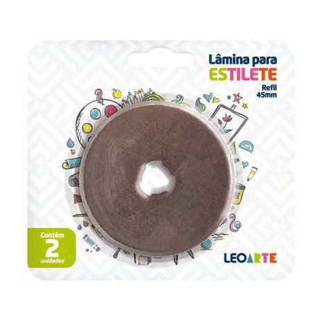 Lamina Estilete 45mm C/2 Rotativo - Leoarte