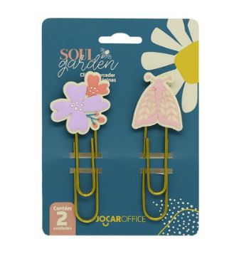 Clipes 7,5cm C/2 Soul Garden Borboleta - Jocar