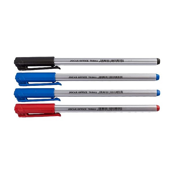 Estojo C/4 Caneta Esf 1,0mm Media Triball - Jocar