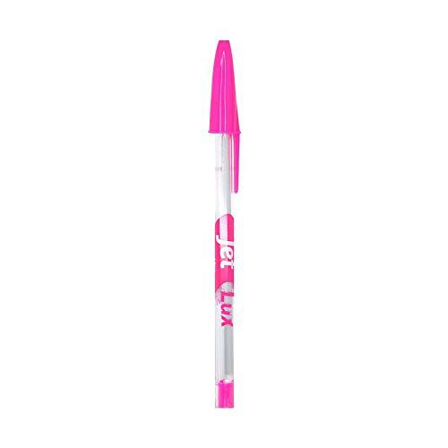 Caneta Esf 1.0mm C/tampa Jet Lux Rosa - Compactor