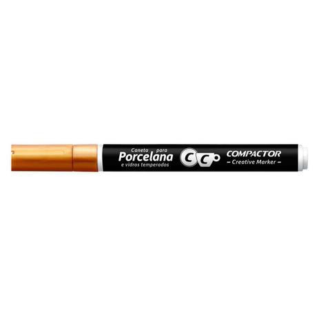 Marcador Porcelana Creative Ouro - Compactor