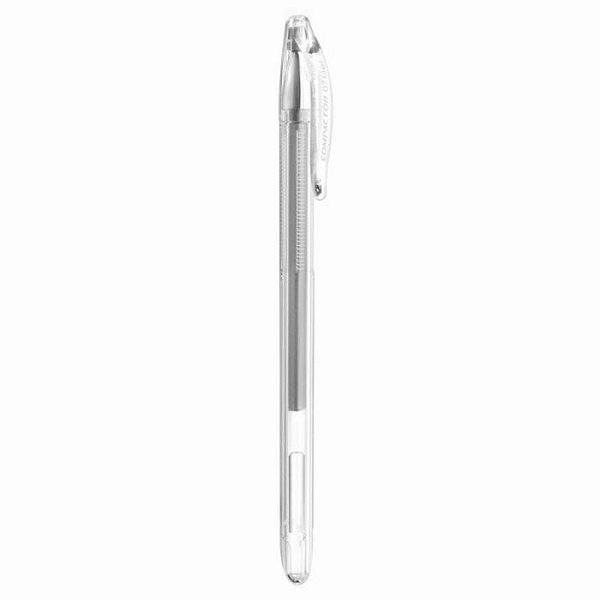 Caneta Esf 07 C/tampa Gel Prata - Compactor