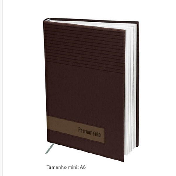 Agenda Permanente A6 388f Mini Marrom - Dac