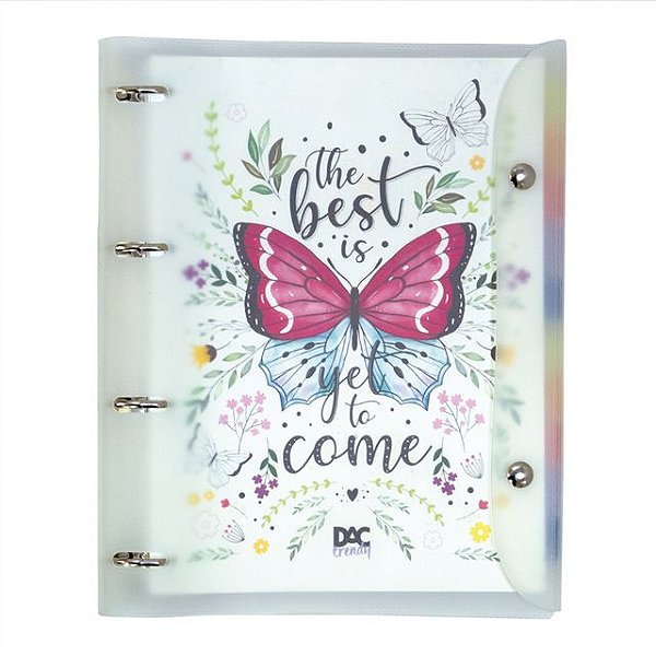 Caderno Fichario Argolado Univ 192f Tr Borb - Dac