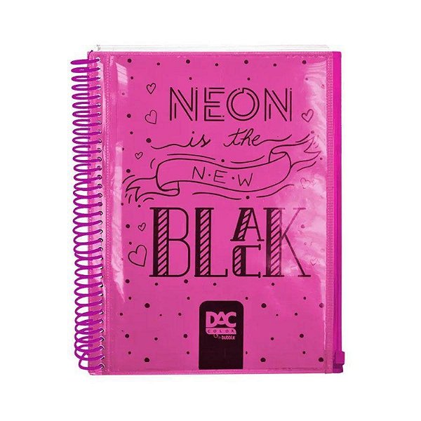 Caderno Esp Univ 10m 160f Bubble Rosa - Dac