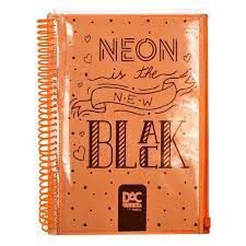 Caderno Esp Univ 10m 160f Bubble Laranja - Dac