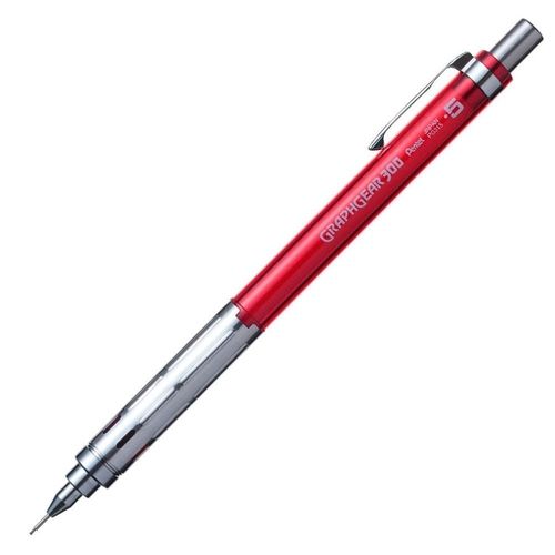 Lapiseira 0,5mm Graphgear 300 Vermelha - Pentel