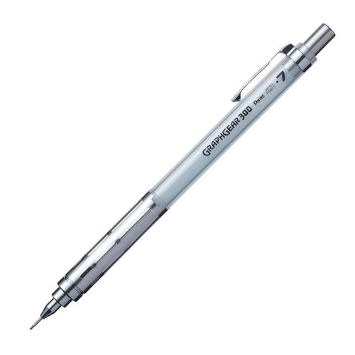 Lapiseira 0,7mm Graphgear 300 Branca - Pentel