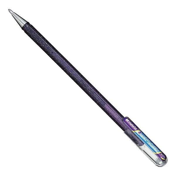 Caneta Gel 1,0mm Hybrid Dual Metalic Violet-pentel