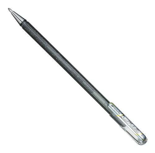 Caneta Gel 1,0mm Hybrid Dual Metalic Prata -pentel